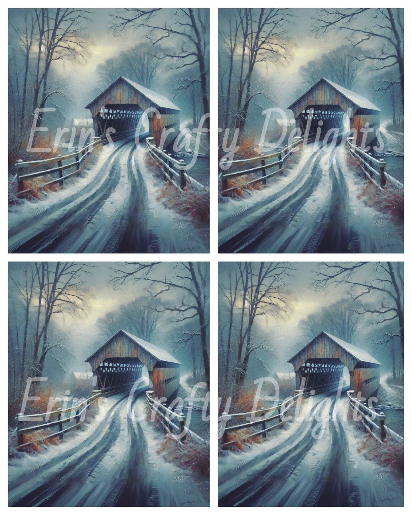 1 Covered Bridge in Winter