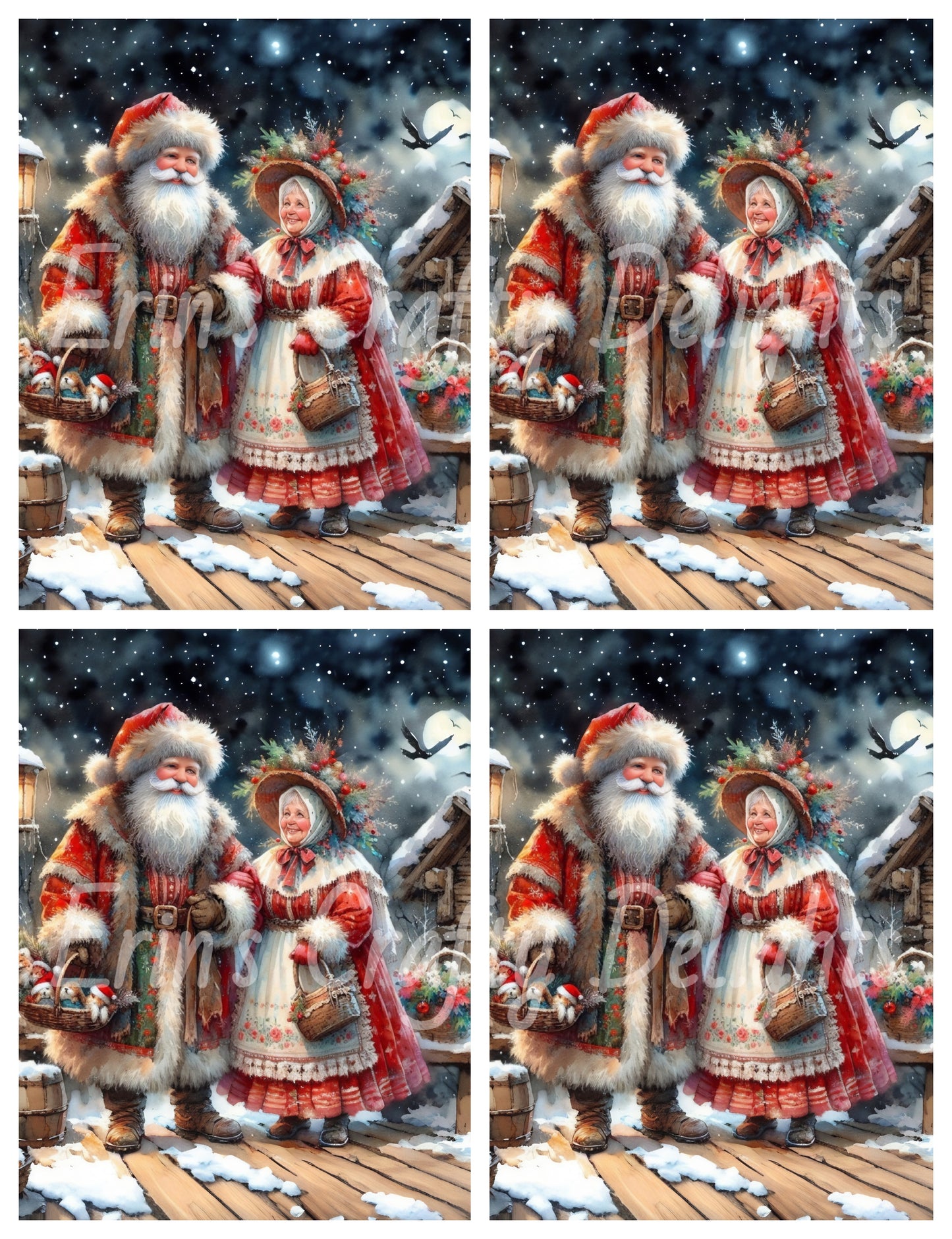 1 Cute Mr & Mrs Claus