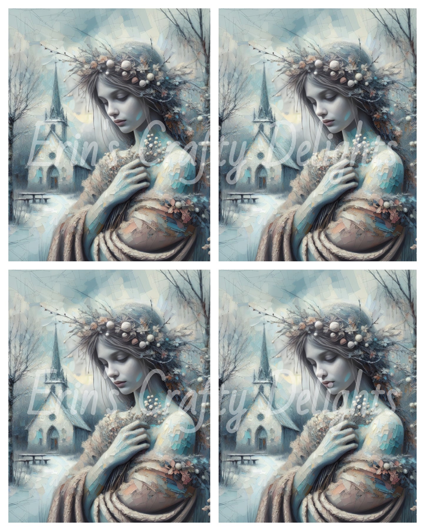 1 Frozen Mid-Winter Woman