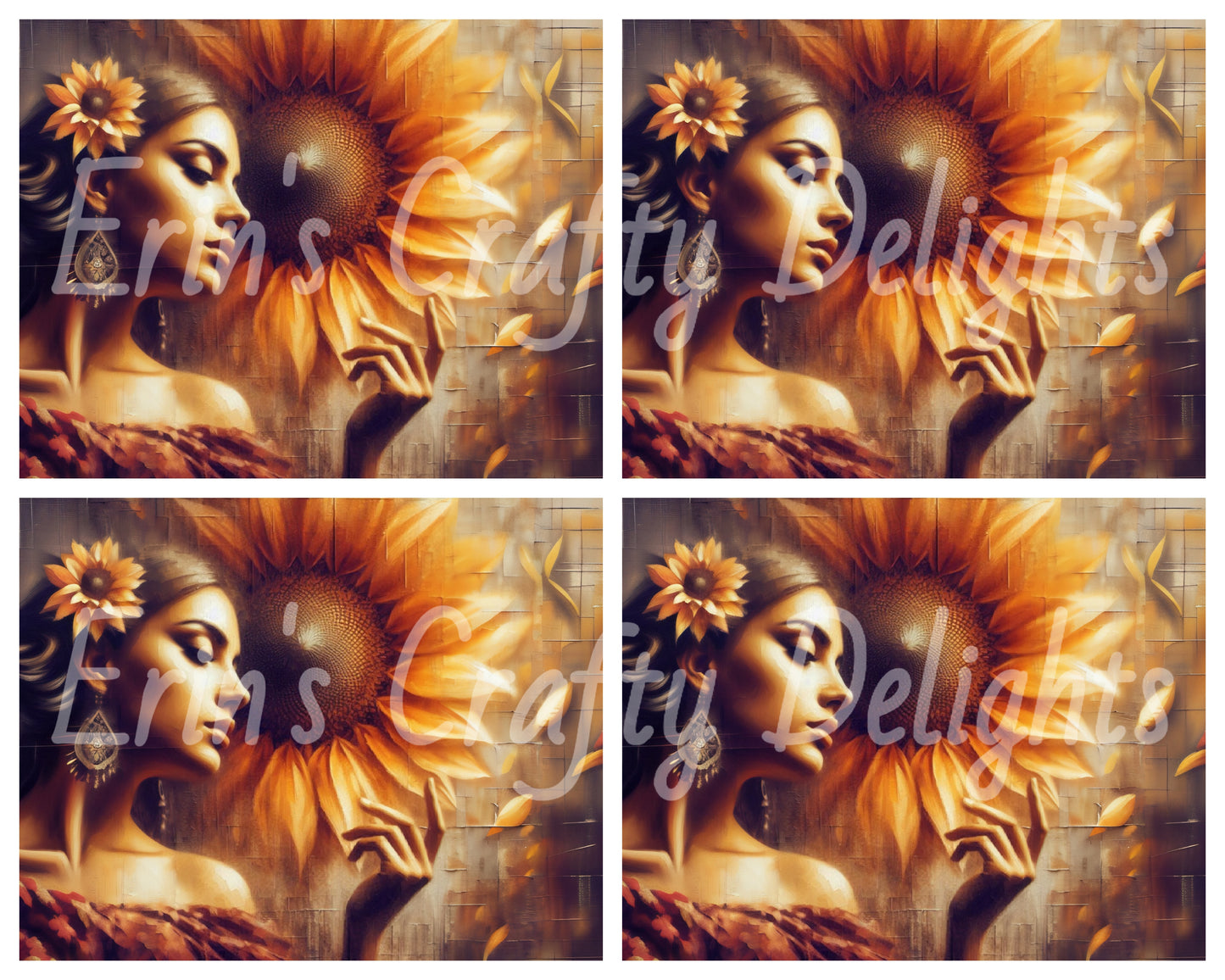 1 MS Poetic Sunflower Mix Size Printable Set