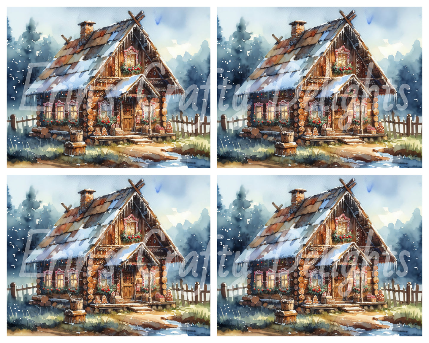1 Rustic Gingerbread House