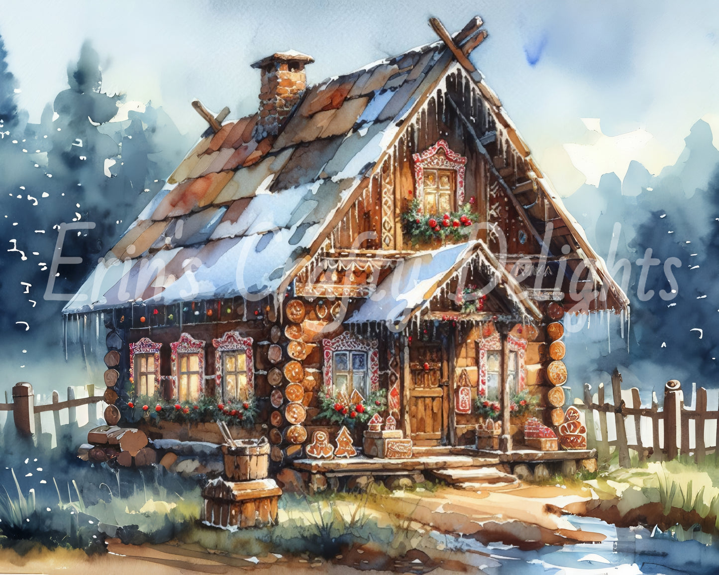 1 Rustic Gingerbread House
