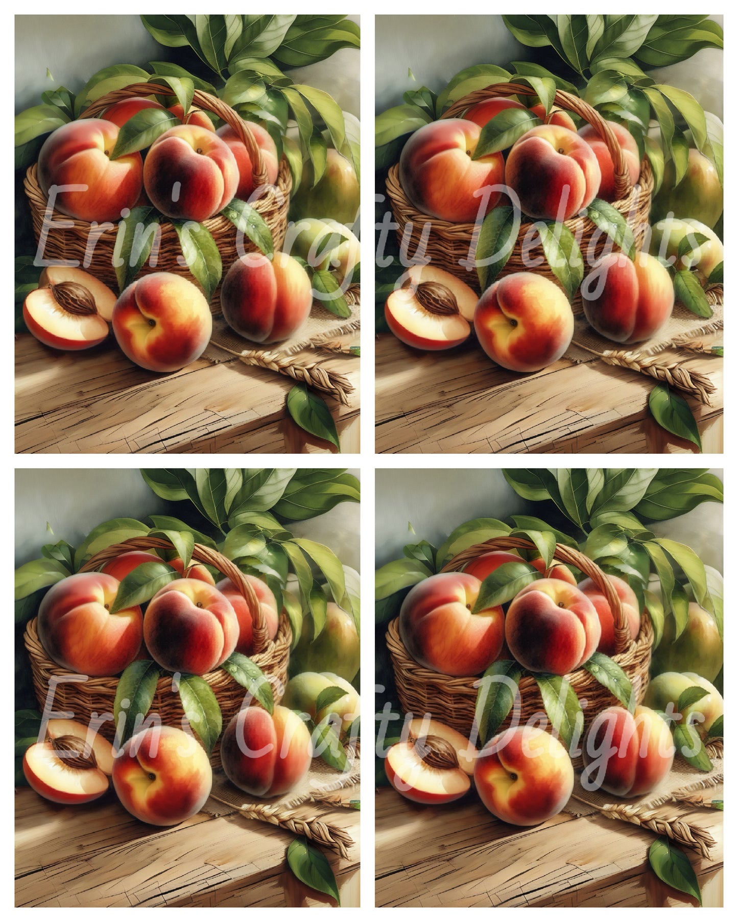 1 Rustic Peaches