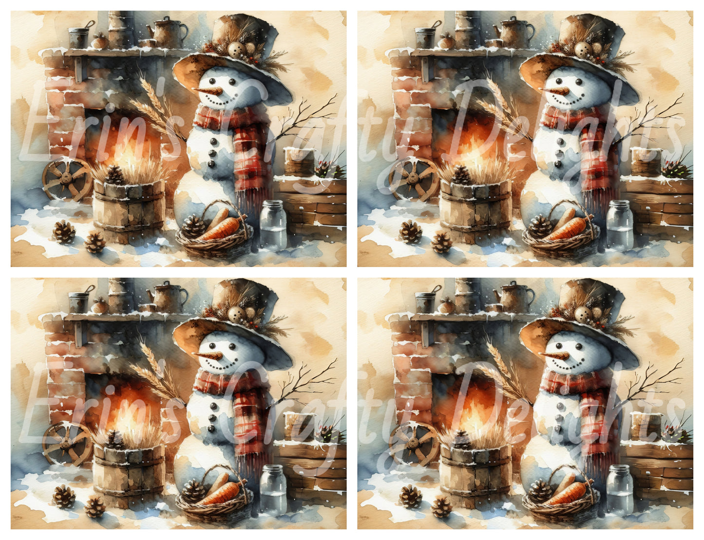 1 Rustic Snowman