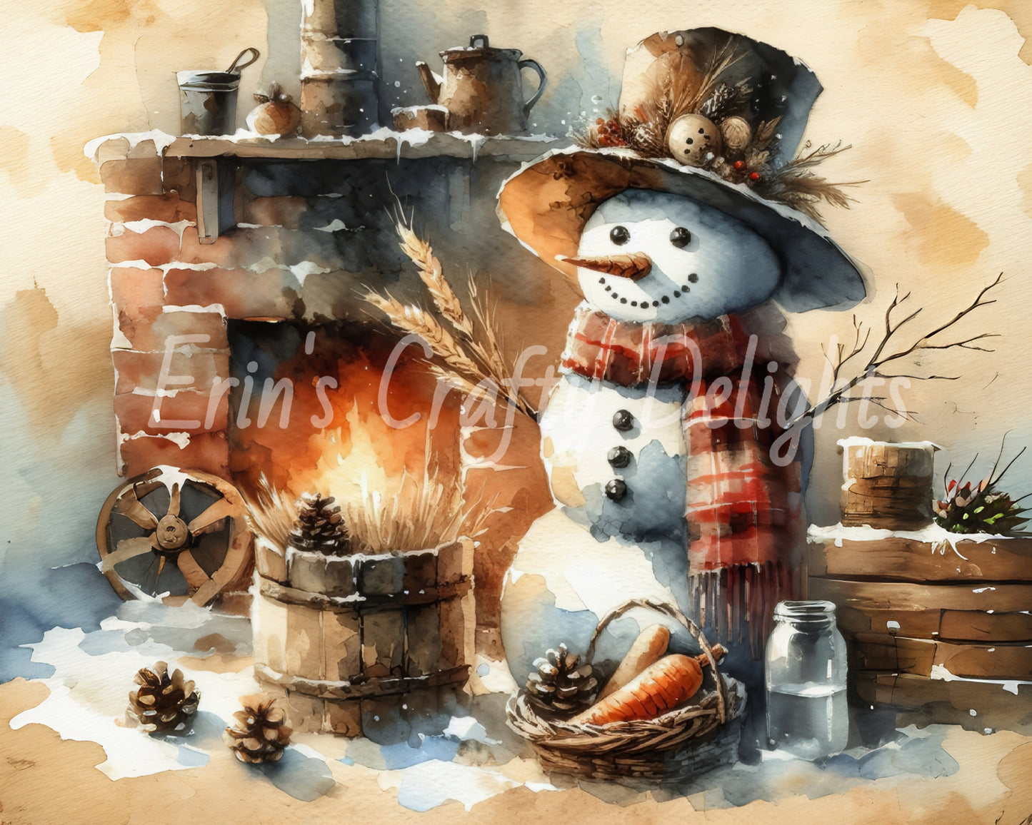 1 Rustic Snowman