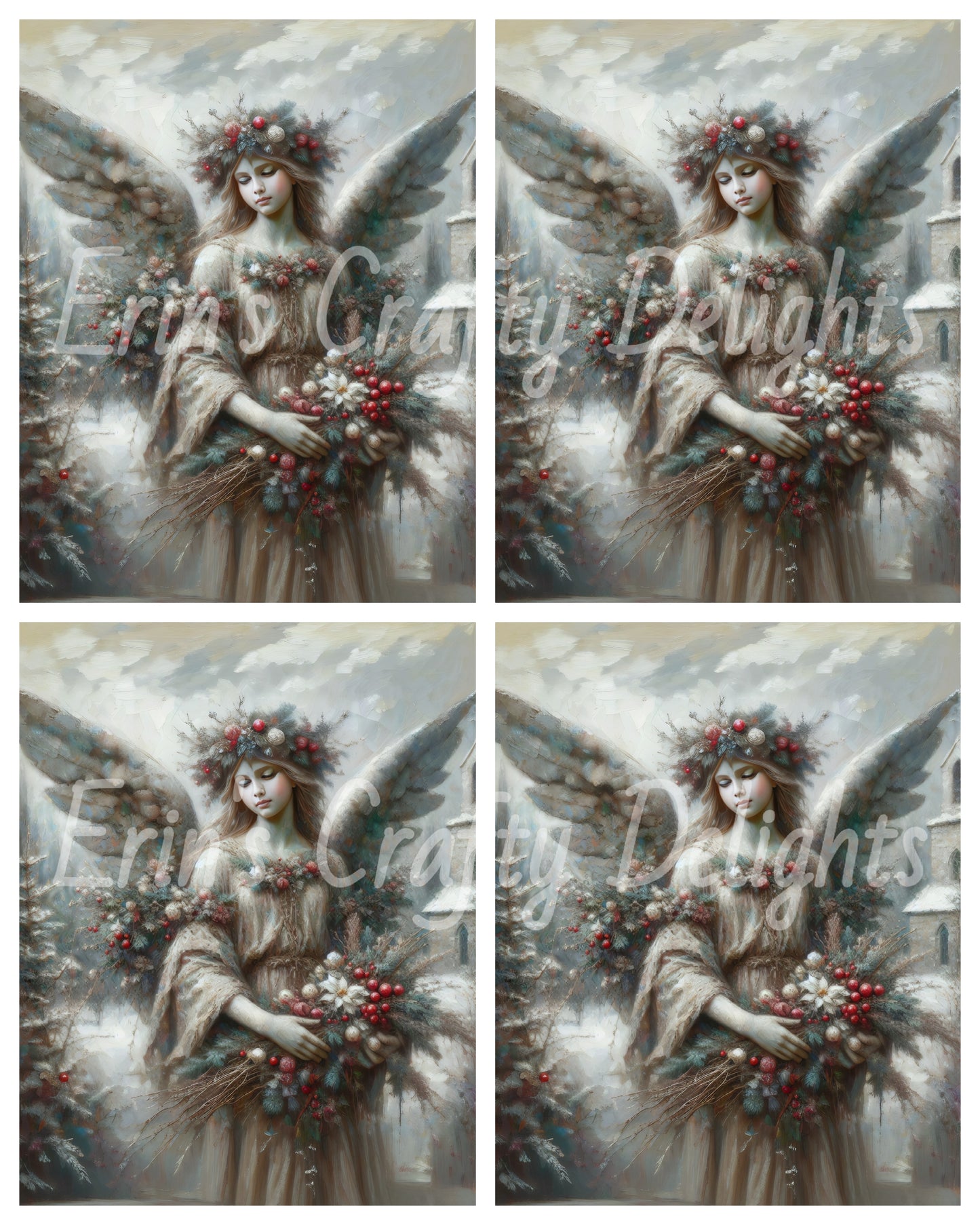 1 Stone Christmas Angel