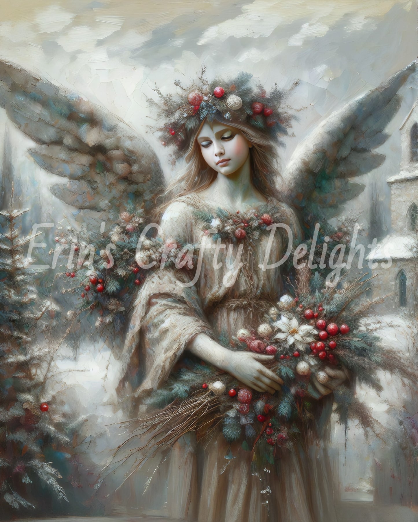 1 Stone Christmas Angel