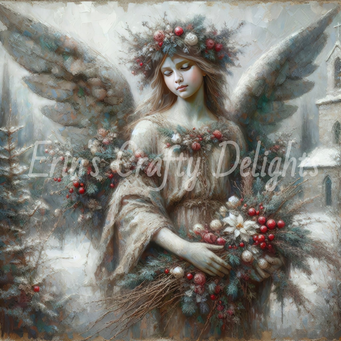1 Stone Christmas Angel