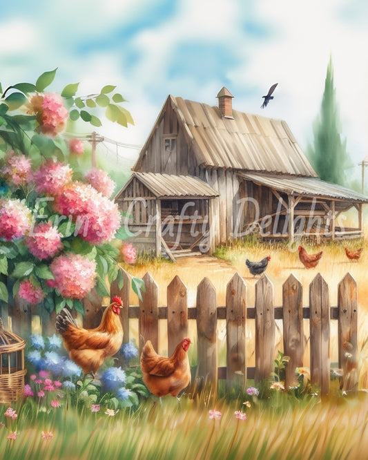 1 Chicken Coop & Nesting Boxes