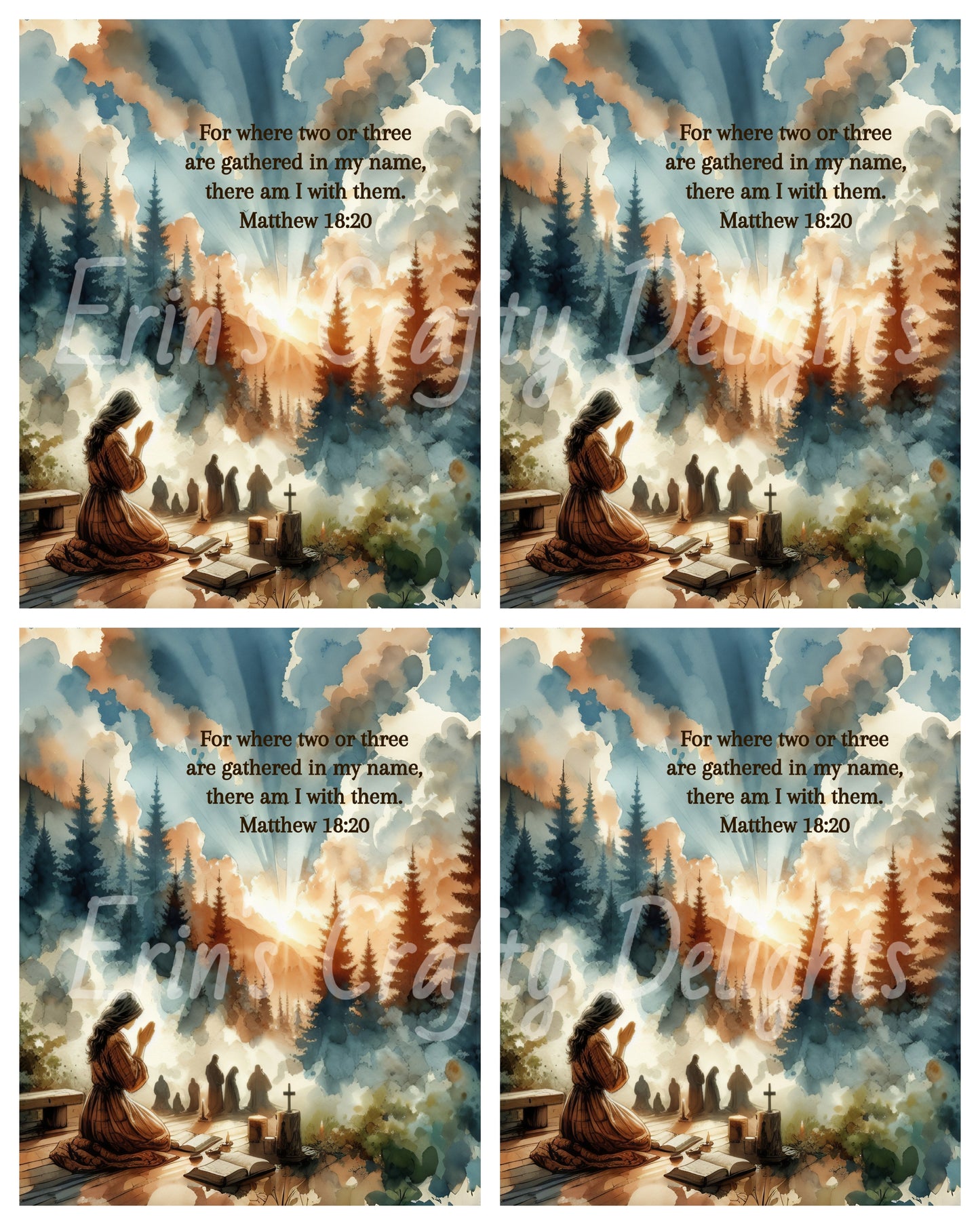Inspirational Where Two or More are Gathered Set