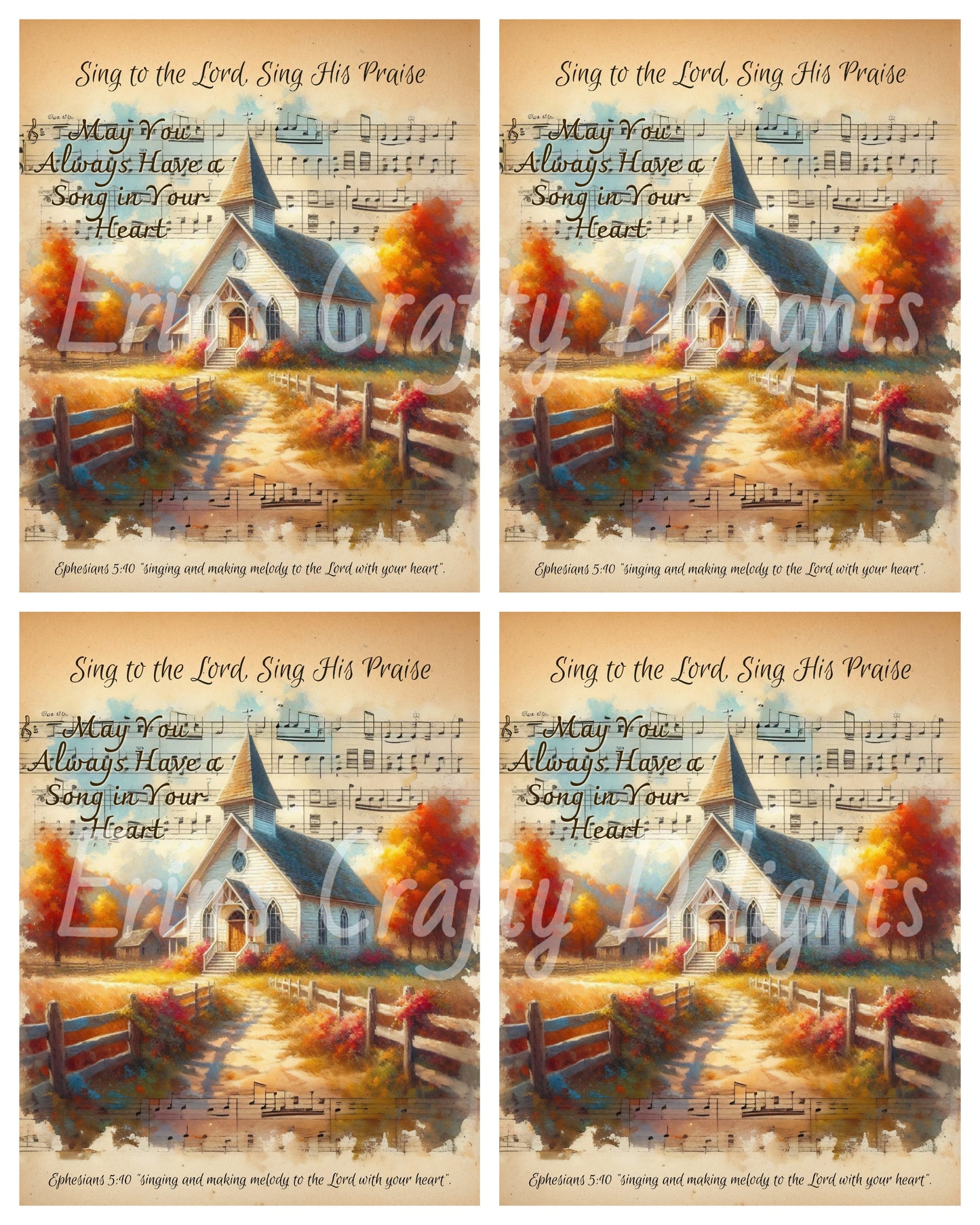Inspirational Autumn Sonata Church Set