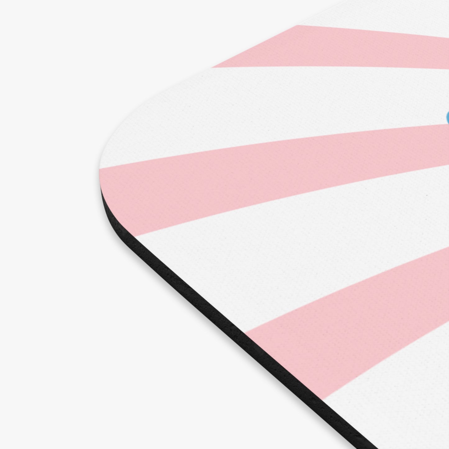 Mouse Pad: Kiss My Tail Feathers! Dressed Up Red Hen Swirl Design