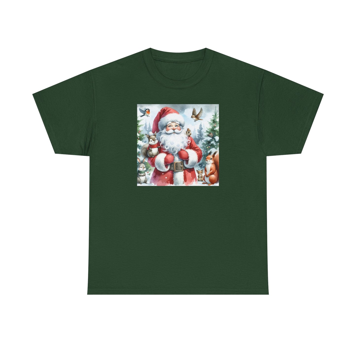 Cute Santa & Friends Unisex Heavy Cotton Tee