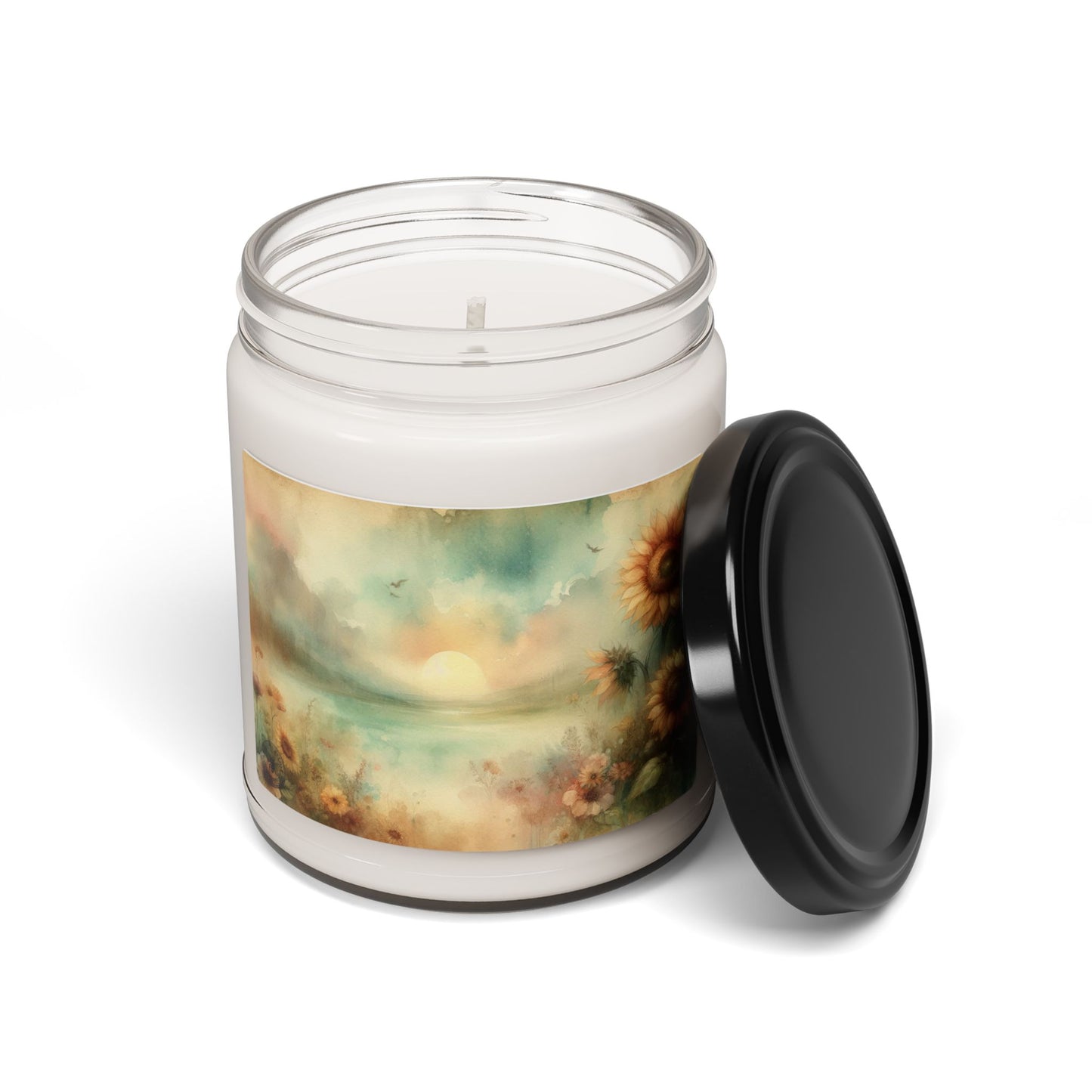 Summer Sunflowers UnScented Soy Candle, 9oz