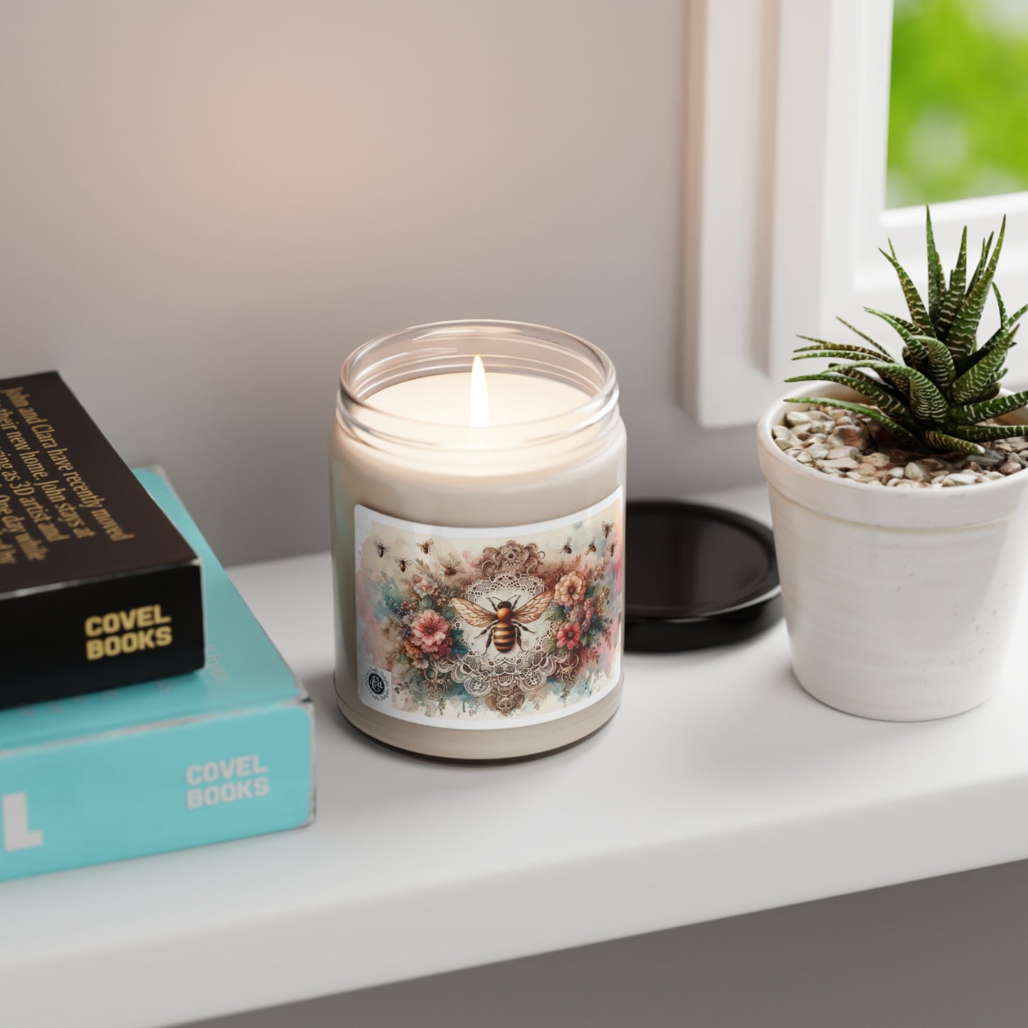 Bee Sweet Sea Salt & Orchid Scented Soy Candle, 9oz