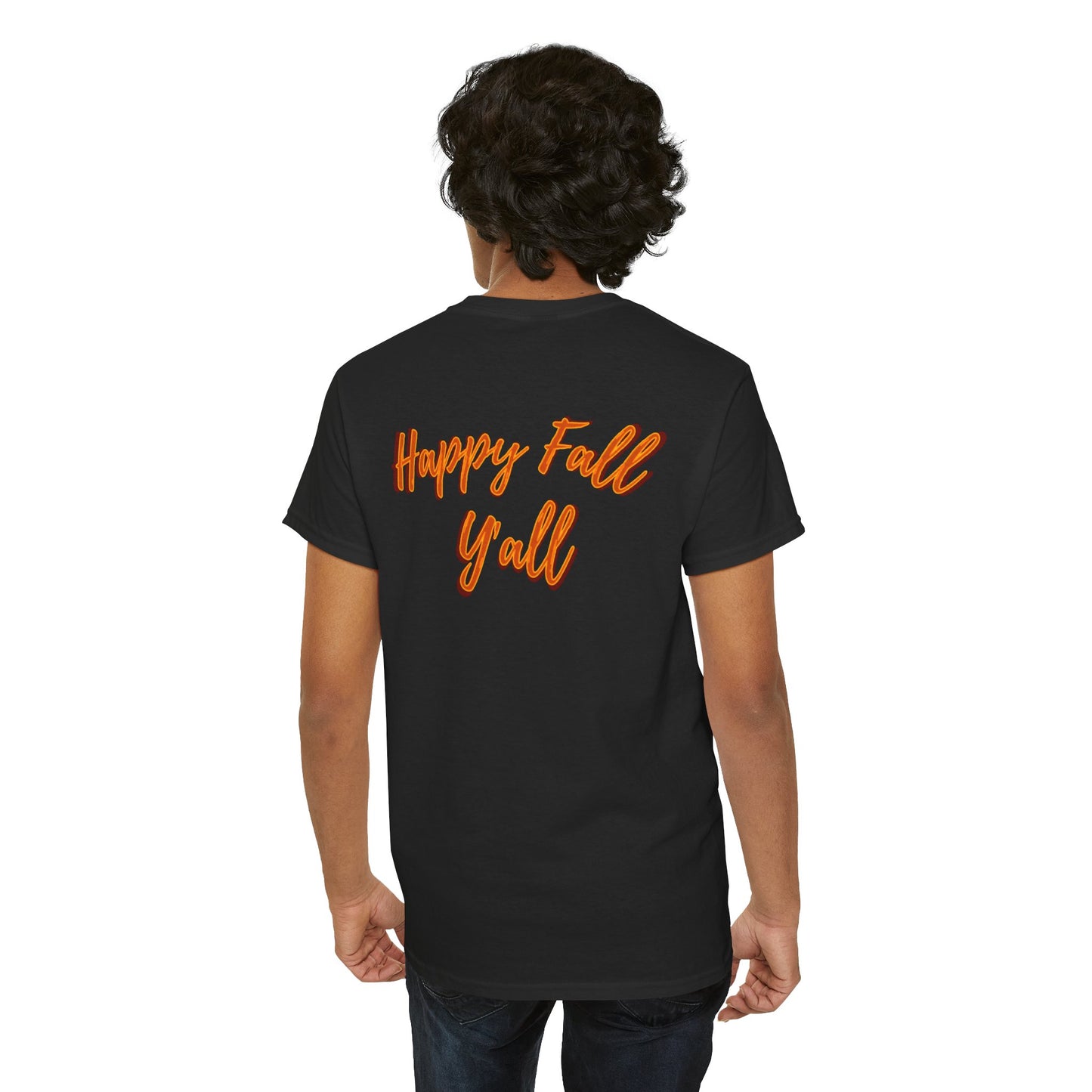 Happy Fall Y'all Cow Unisex Heavy Cotton Tee