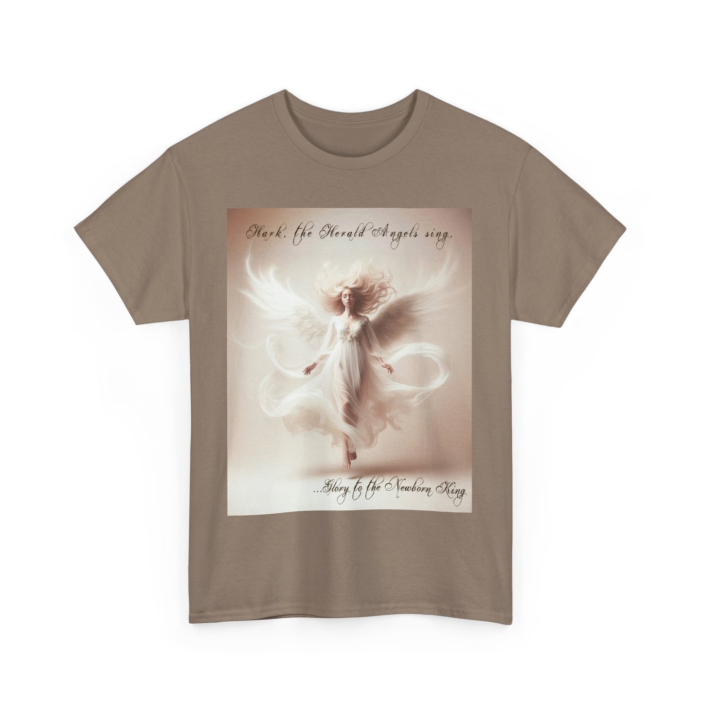 Christmas Angels We Have Heard On High Unisex Heavy Cotton Tee