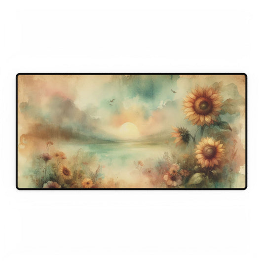 Desk Mat - Summer Sunflowers