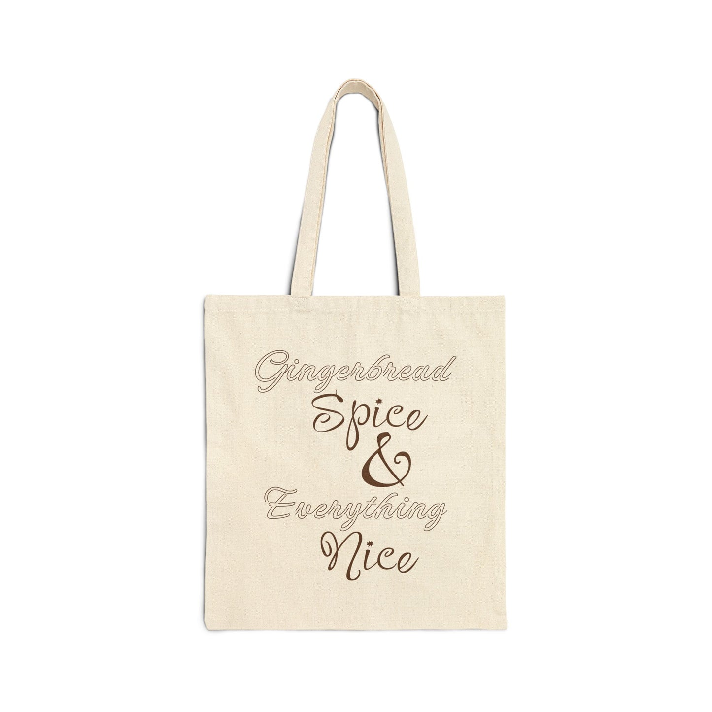 Rustic Gingerbread Man Cotton Canvas Tote Bag