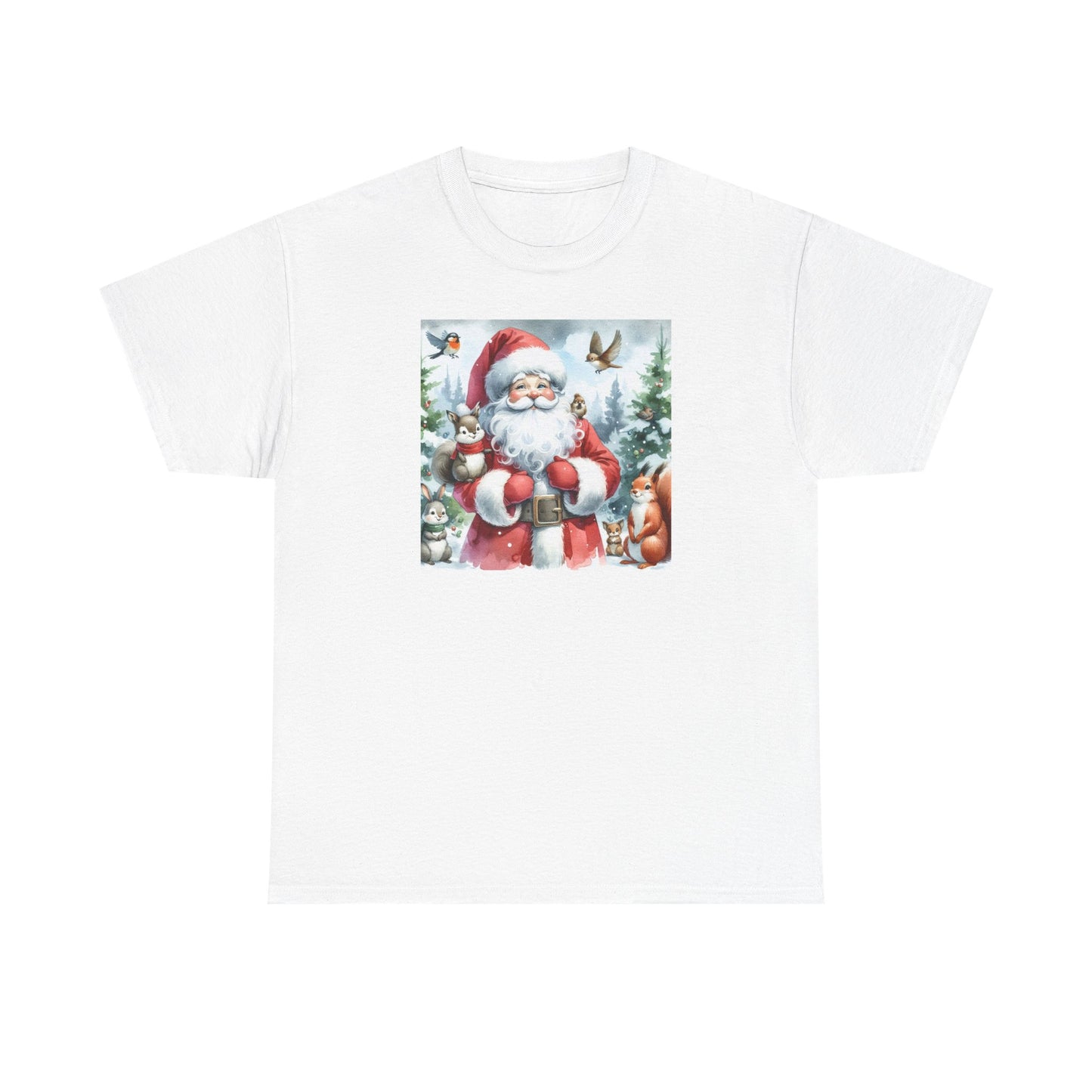 Cute Santa & Friends Unisex Heavy Cotton Tee
