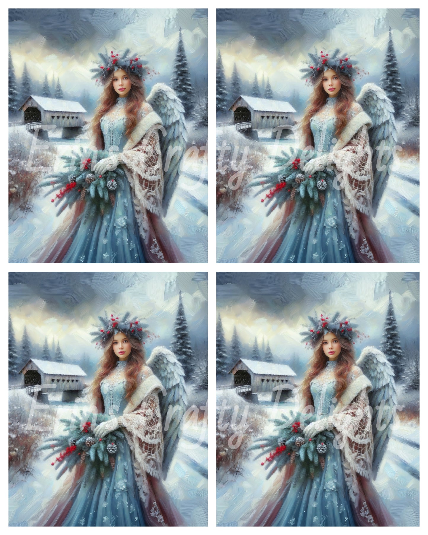 12 Cowgirl Christmas Angel