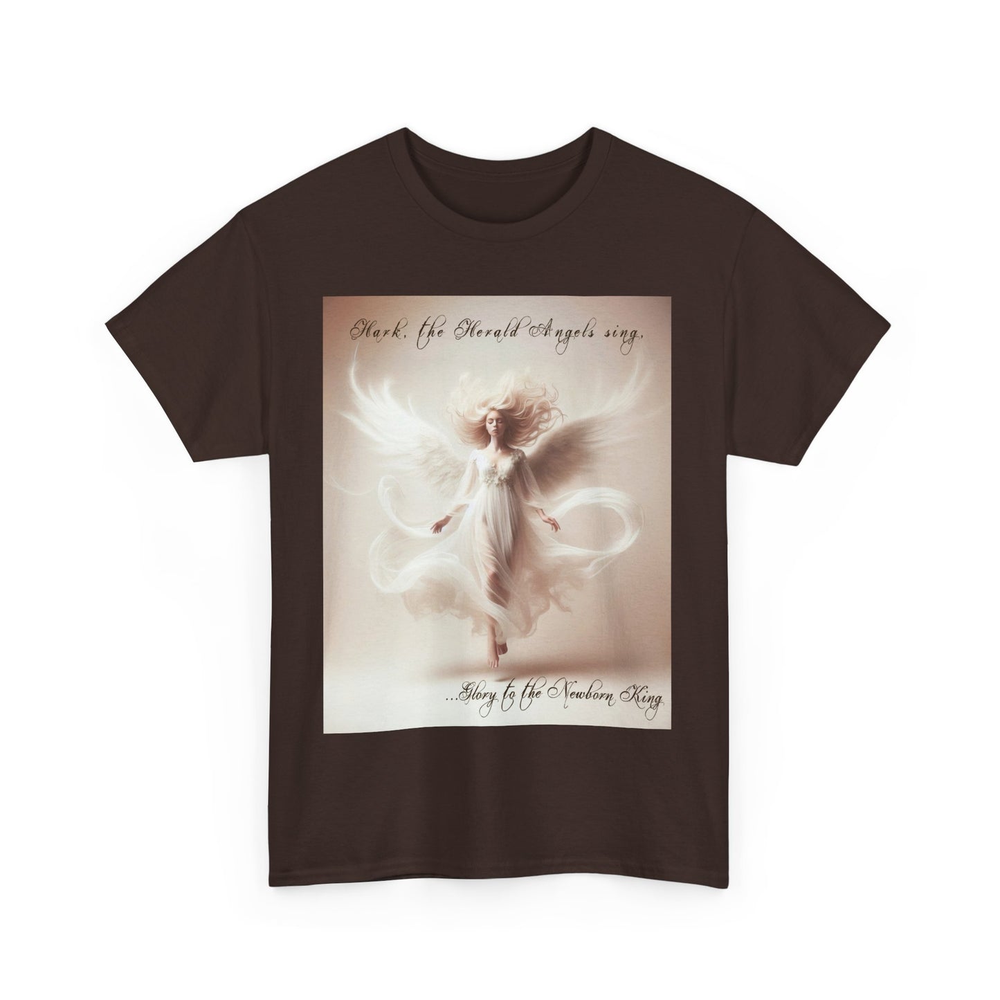 Christmas Angels We Have Heard On High Unisex Heavy Cotton Tee