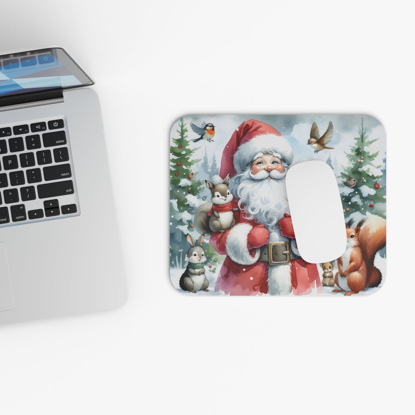 Cute Santa & Friends Mouse Pad (Rectangle)