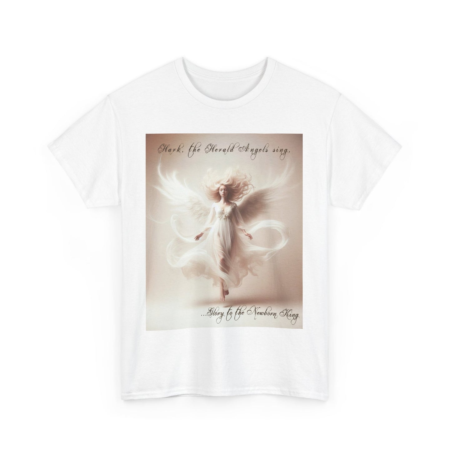Christmas Angels We Have Heard On High Unisex Heavy Cotton Tee