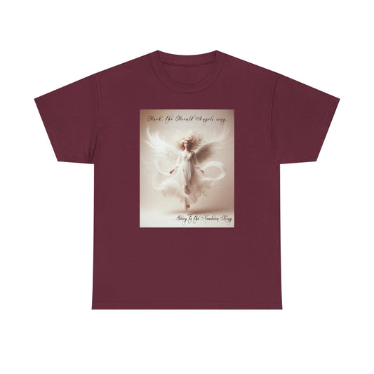 Christmas Angels We Have Heard On High Unisex Heavy Cotton Tee