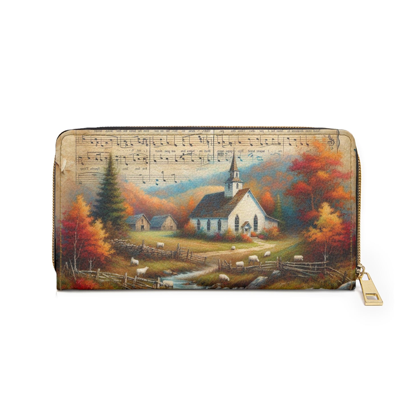 Zipper Wallet - Amazing Grace Inspirational Design