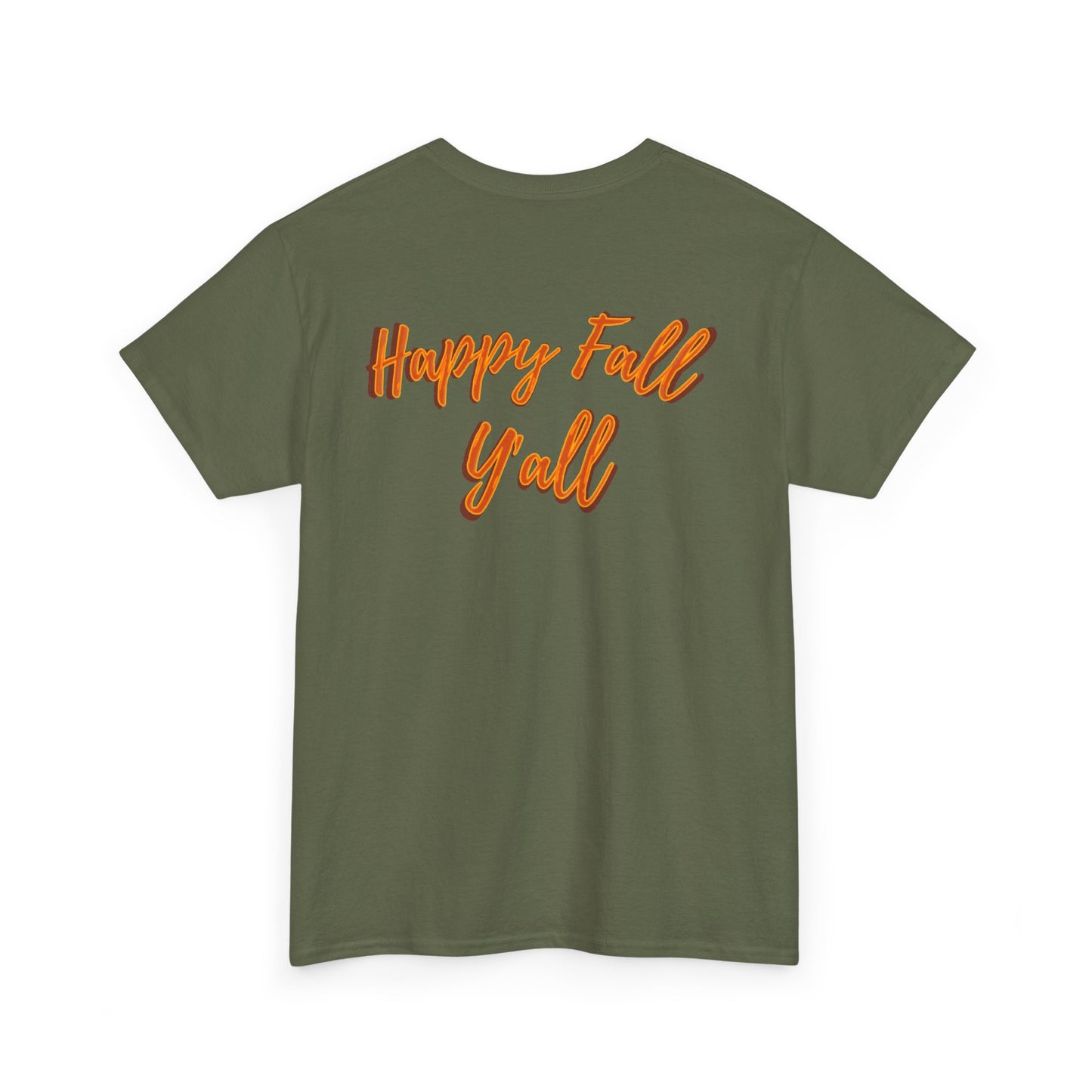 Happy Fall Y'all Cow Unisex Heavy Cotton Tee