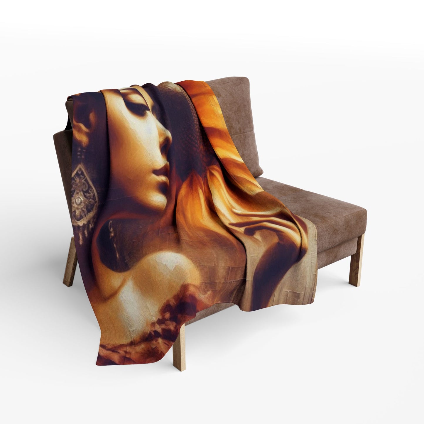 Fleece Blanket - Poetic Sunflower Design