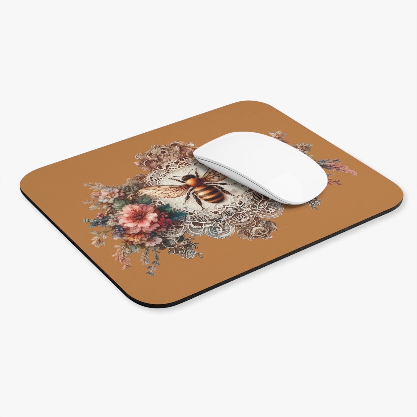 Victorian Lace Bee Mouse Pad (Rectangle)