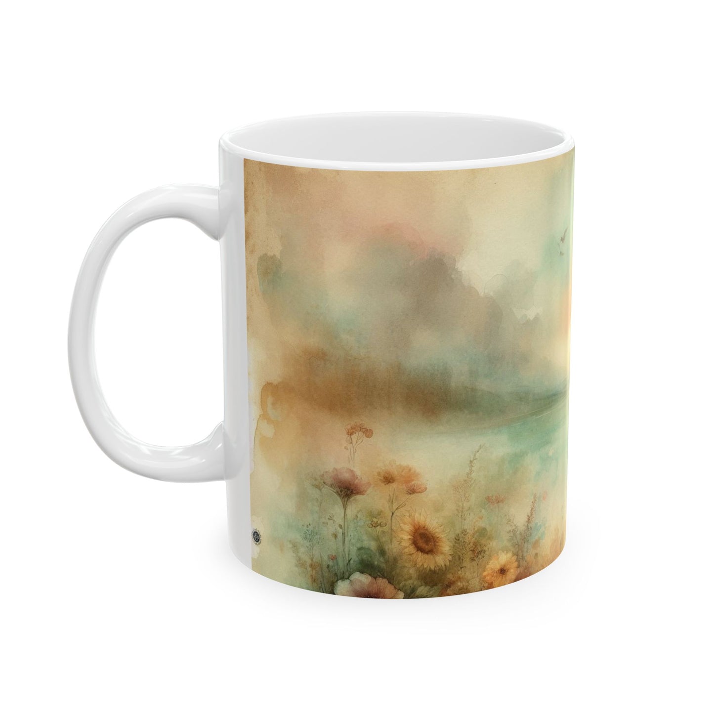 Summer Sunflowers Ceramic Mug, (11oz, 15oz)