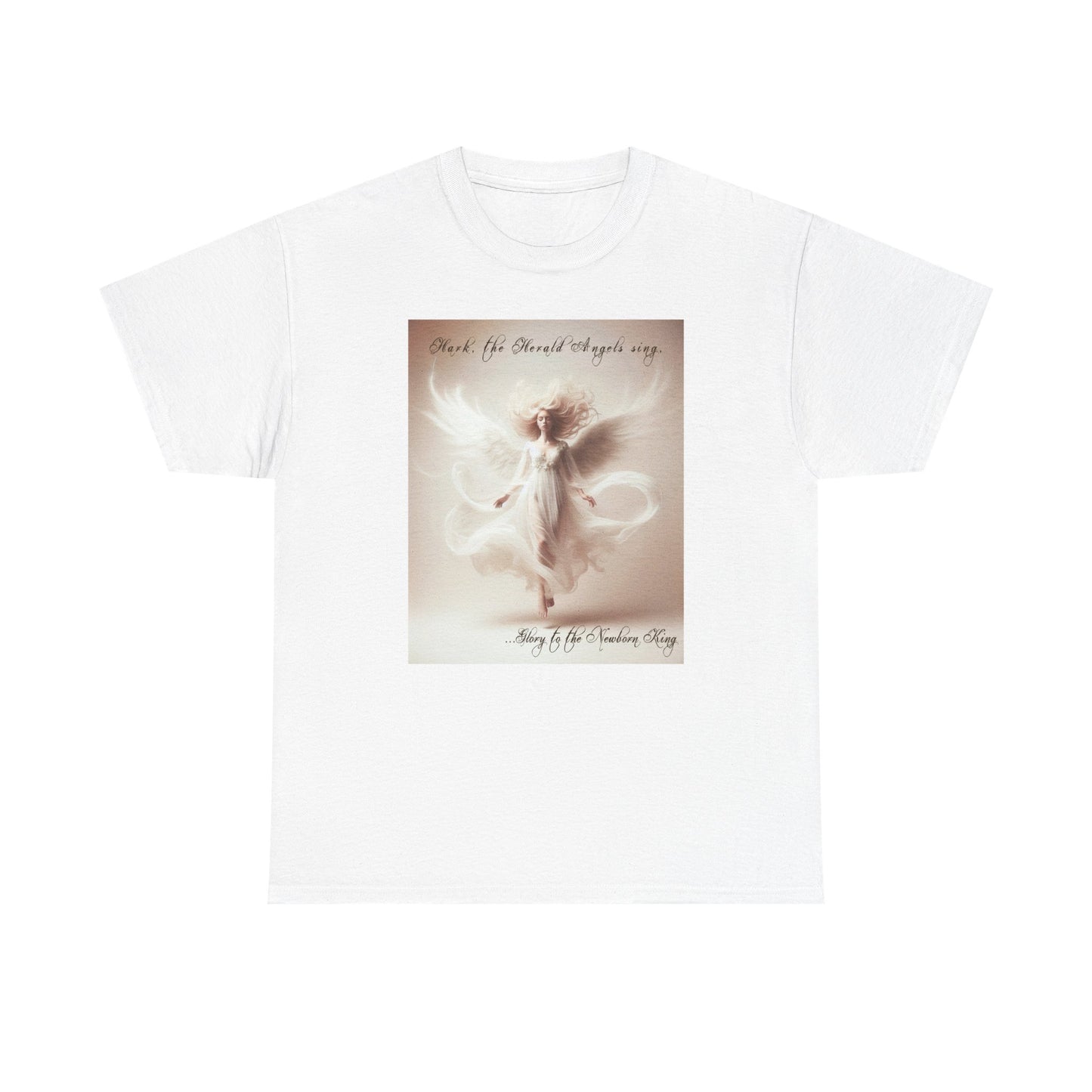Christmas Angels We Have Heard On High Unisex Heavy Cotton Tee
