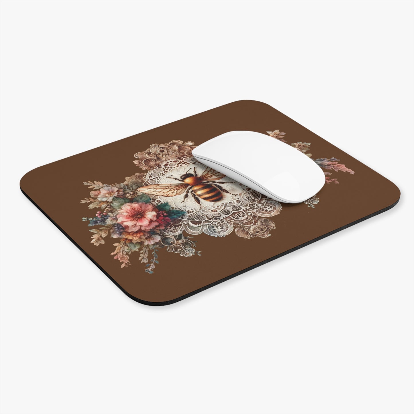 Victorian Lace Bee Mouse Pad (Rectangle)