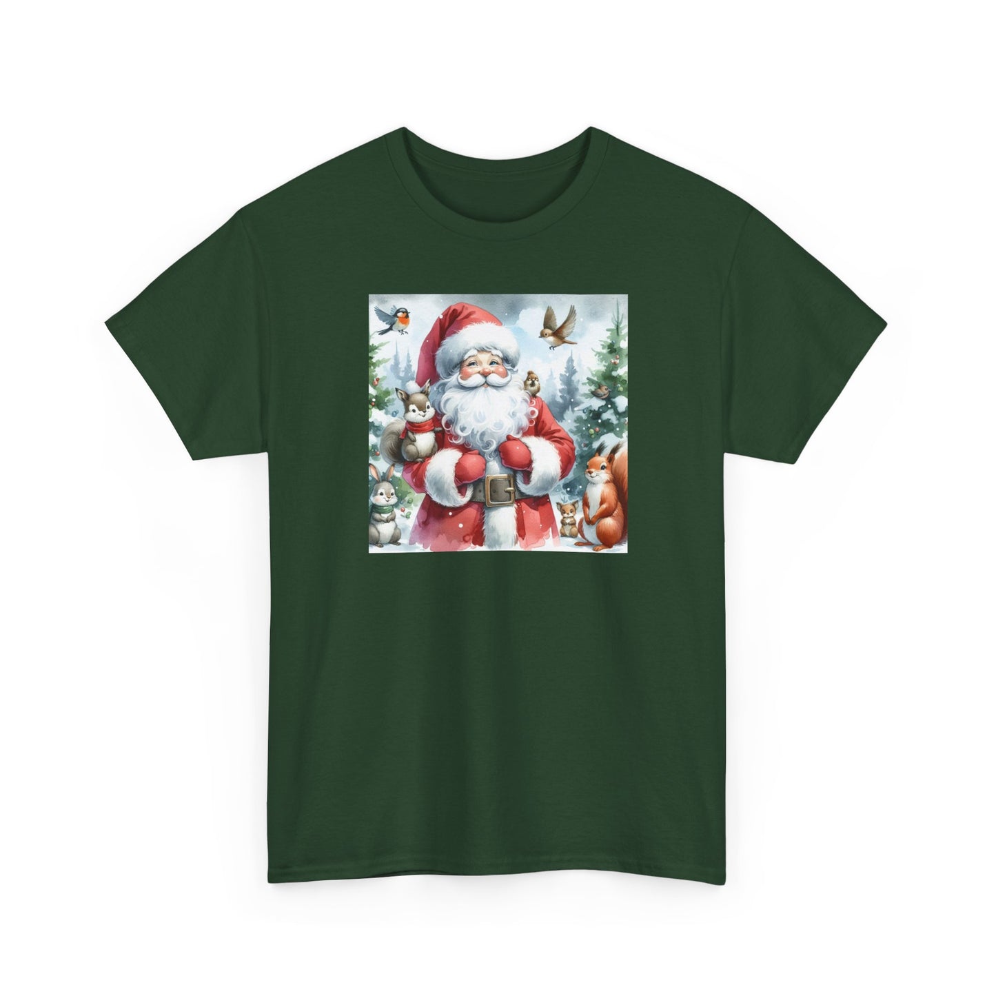 Cute Santa & Friends Unisex Heavy Cotton Tee