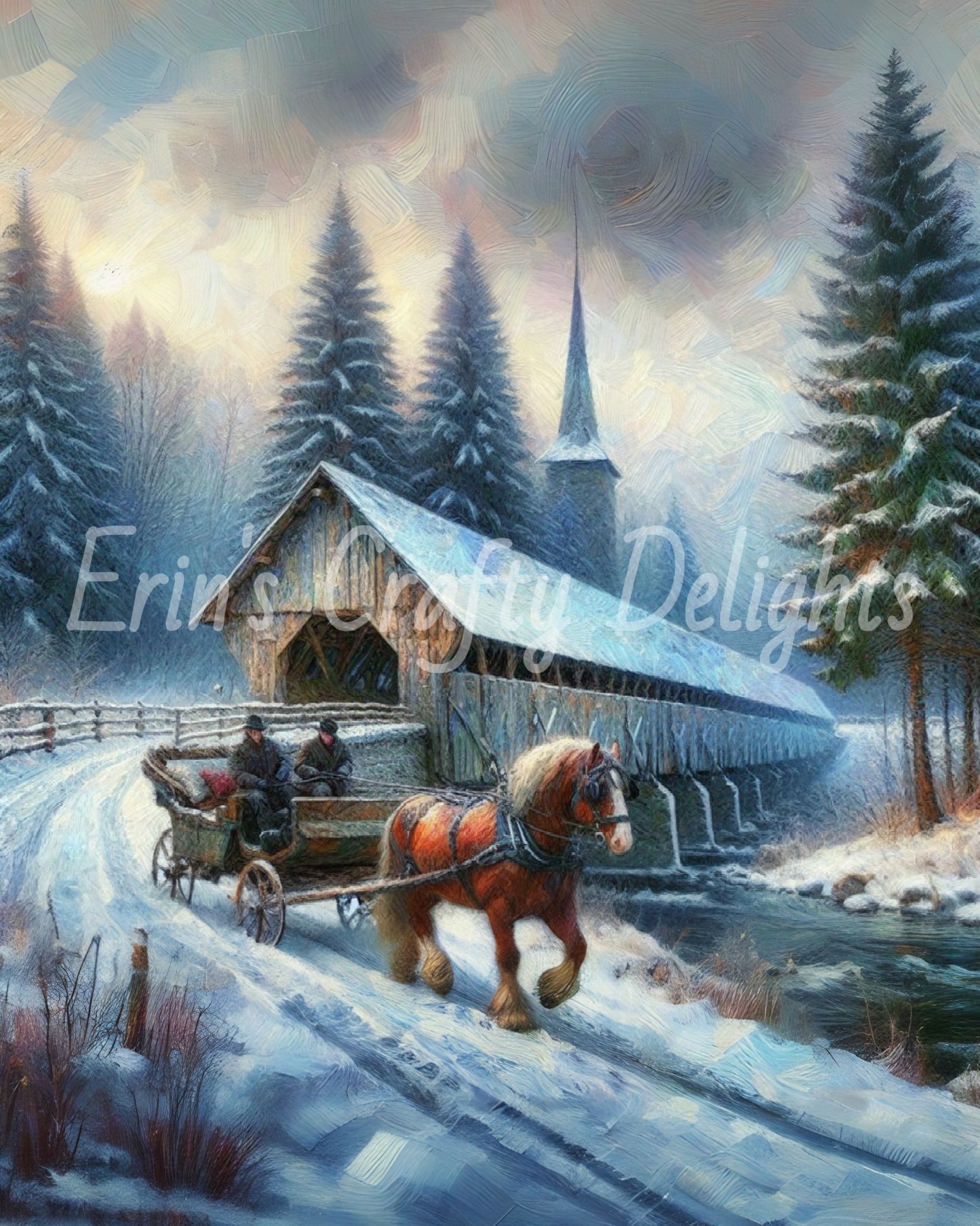 2 Covered Bridge in Winter