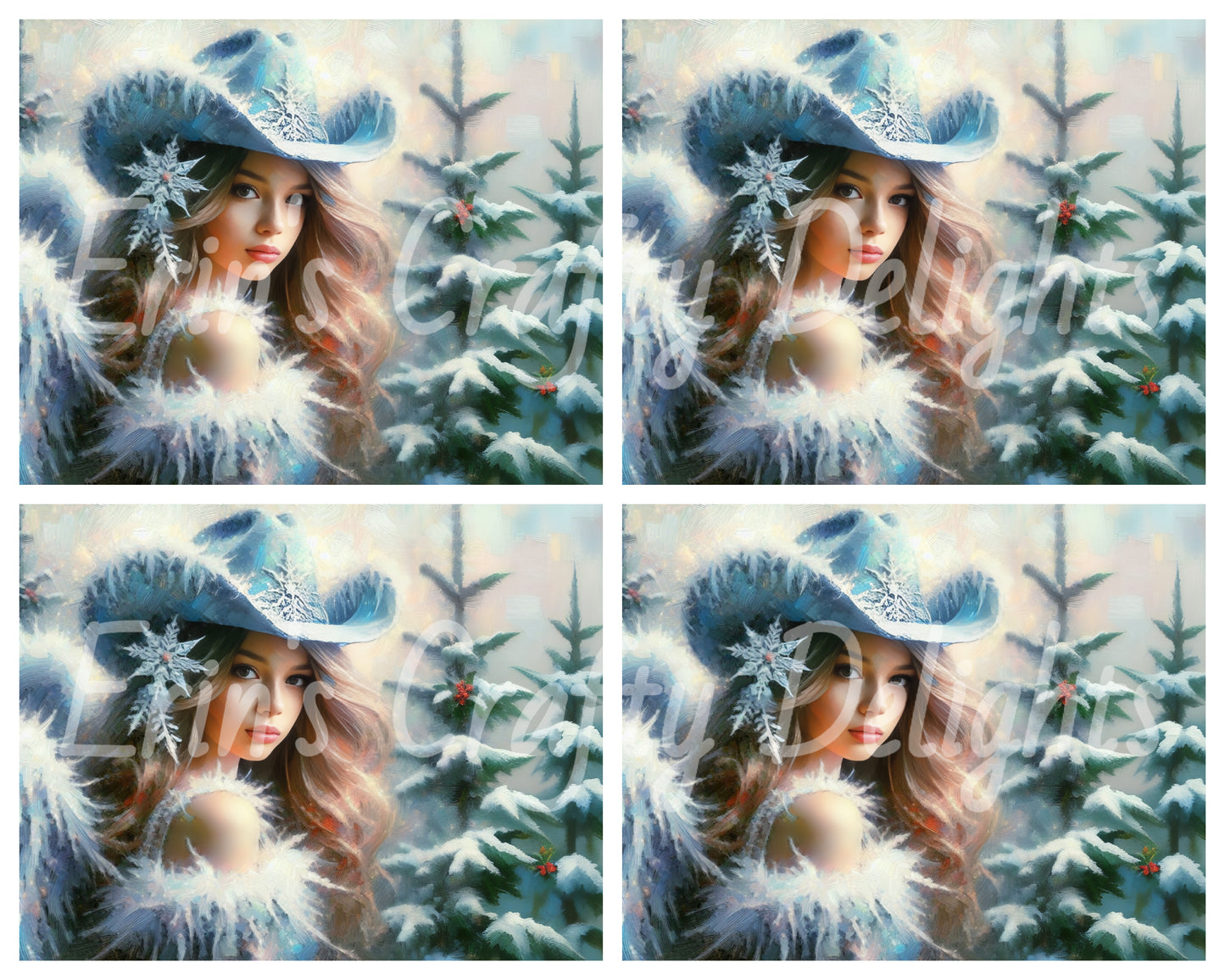 2 Cowgirl Christmas Angel