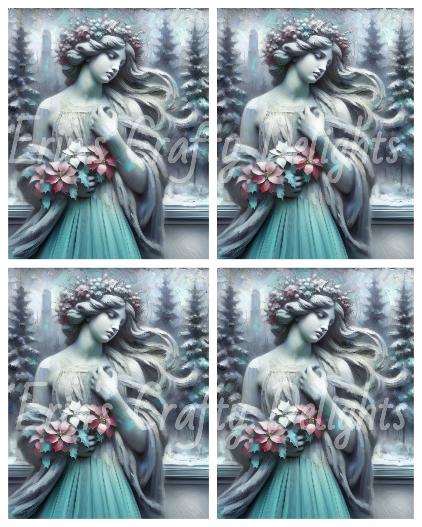 2 Frozen Mid-Winter Woman