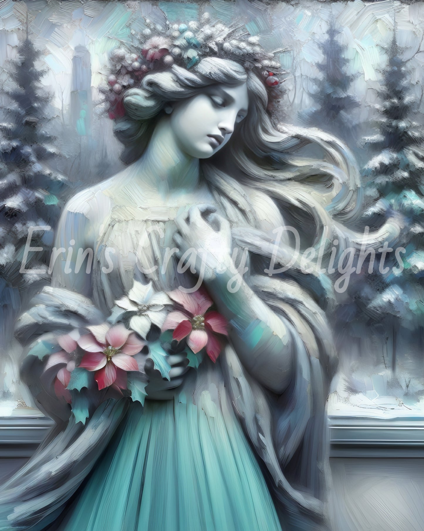 2 Frozen Mid-Winter Woman