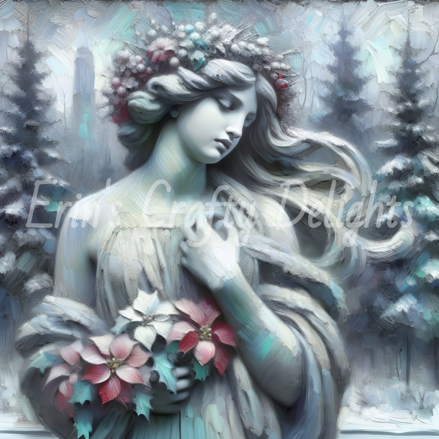 2 Frozen Mid-Winter Woman