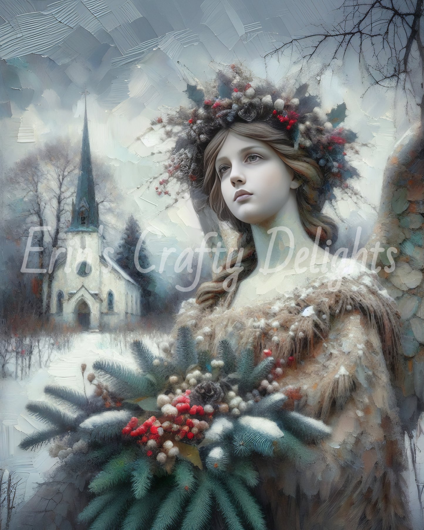 2 Stone Christmas Angel