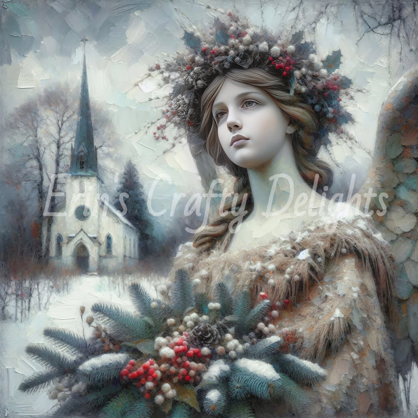 2 Stone Christmas Angel