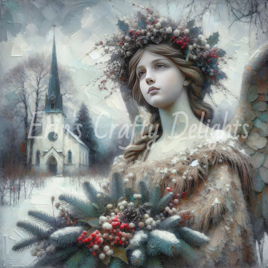 2 Stone Christmas Angel