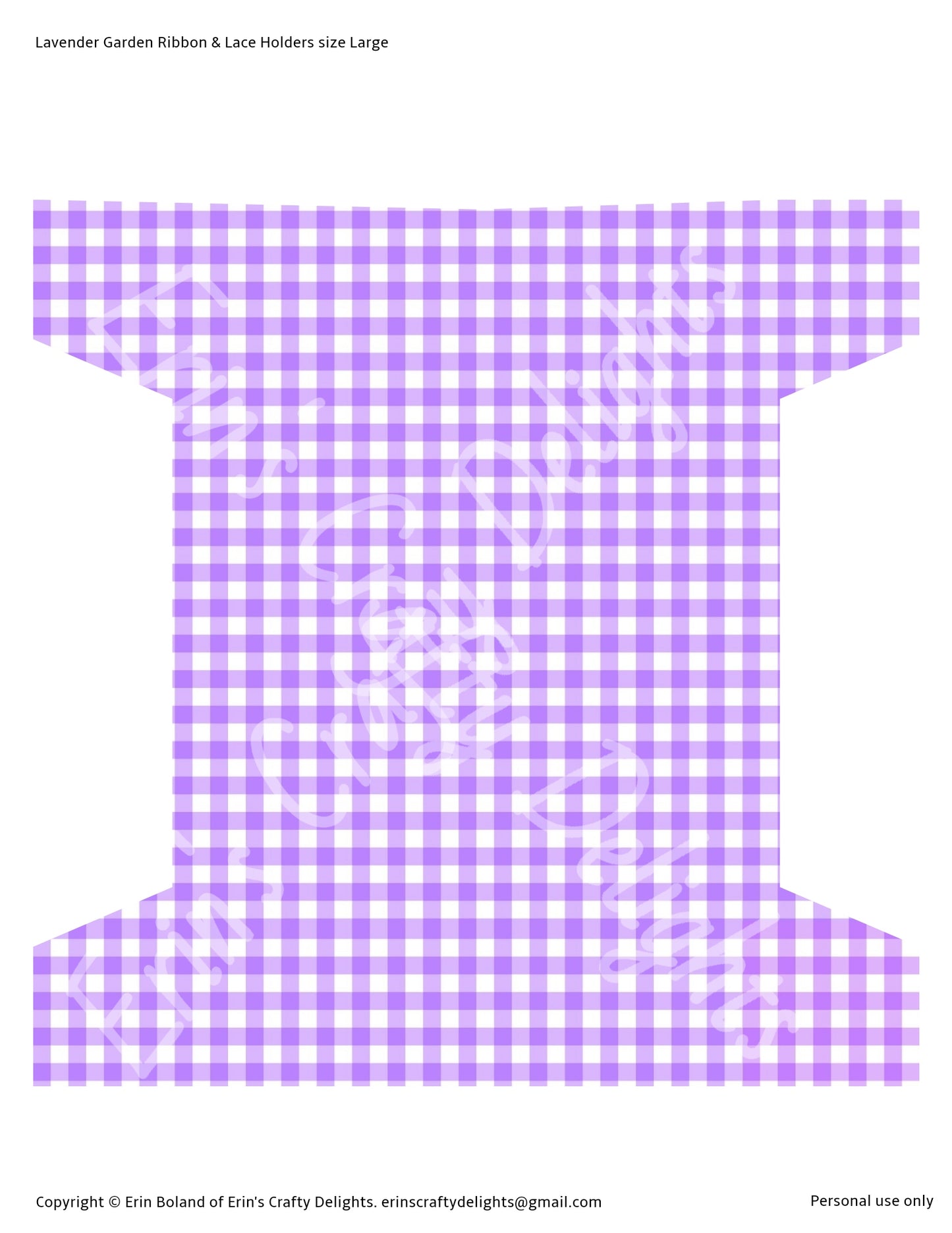 Lavender Garden Ribbon & Lace Holder Set! Large