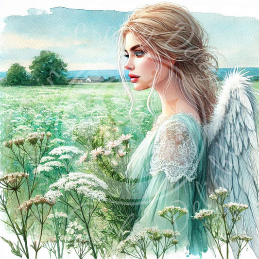20 Sq Angel of Spring 8x8 Printable