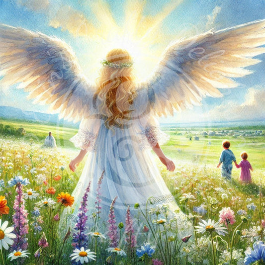 21 Sq Angels Watching Over Us 8x8 Printable