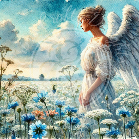 22 Sq Angel of Spring 8x8 Printable