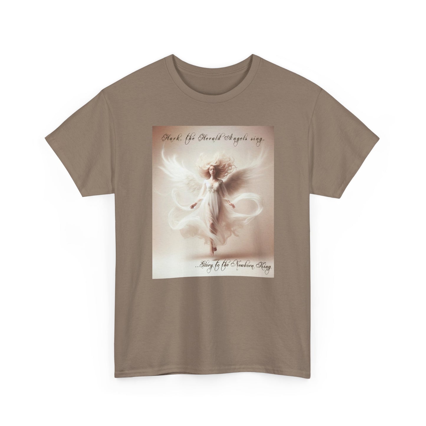 Christmas Angels We Have Heard On High Unisex Heavy Cotton Tee